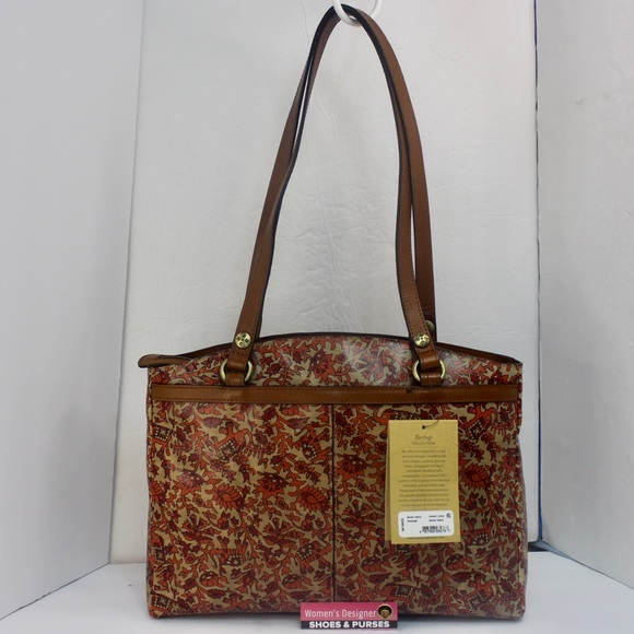 Patricia Nash Poppy Leather Tote Boho India Handbag New LOVELY!! Retail $249 - Picture 8 of 9